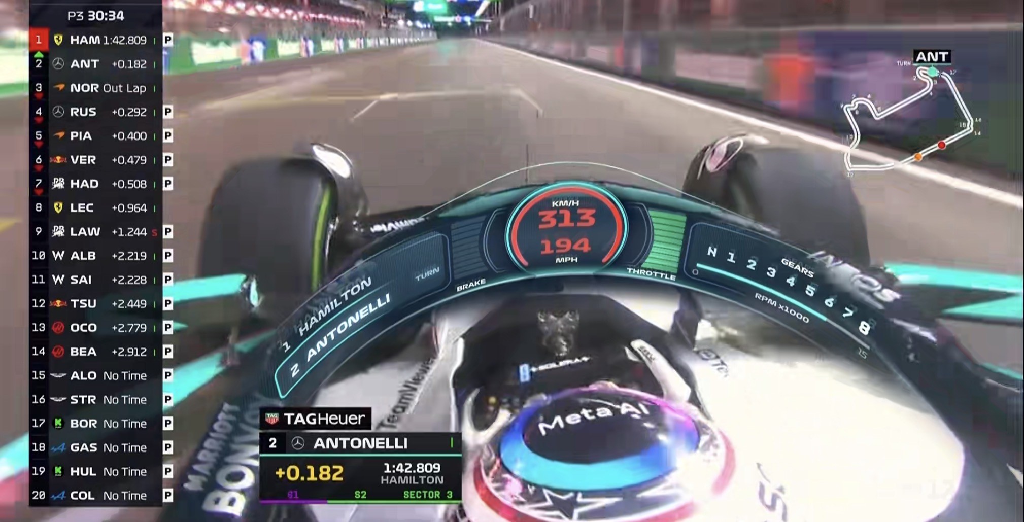 迈凯伦翻盘阿斯顿马丁，拉塞尔刷新纪录